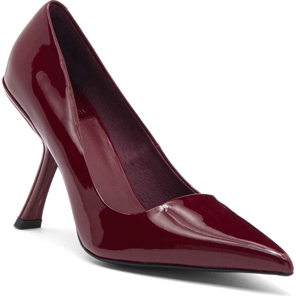 Jeffrey Campbell Sling It Pointed Toe Pump In Red