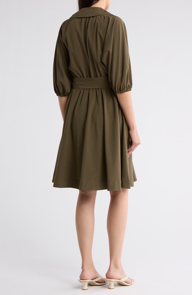Calvin Klein Puff Sleeve A-Line Shirtdress, Alternate, color,