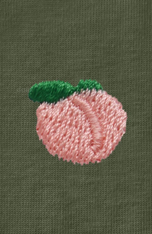 Dalix Womens Lil Peach Jersey Tee In Green