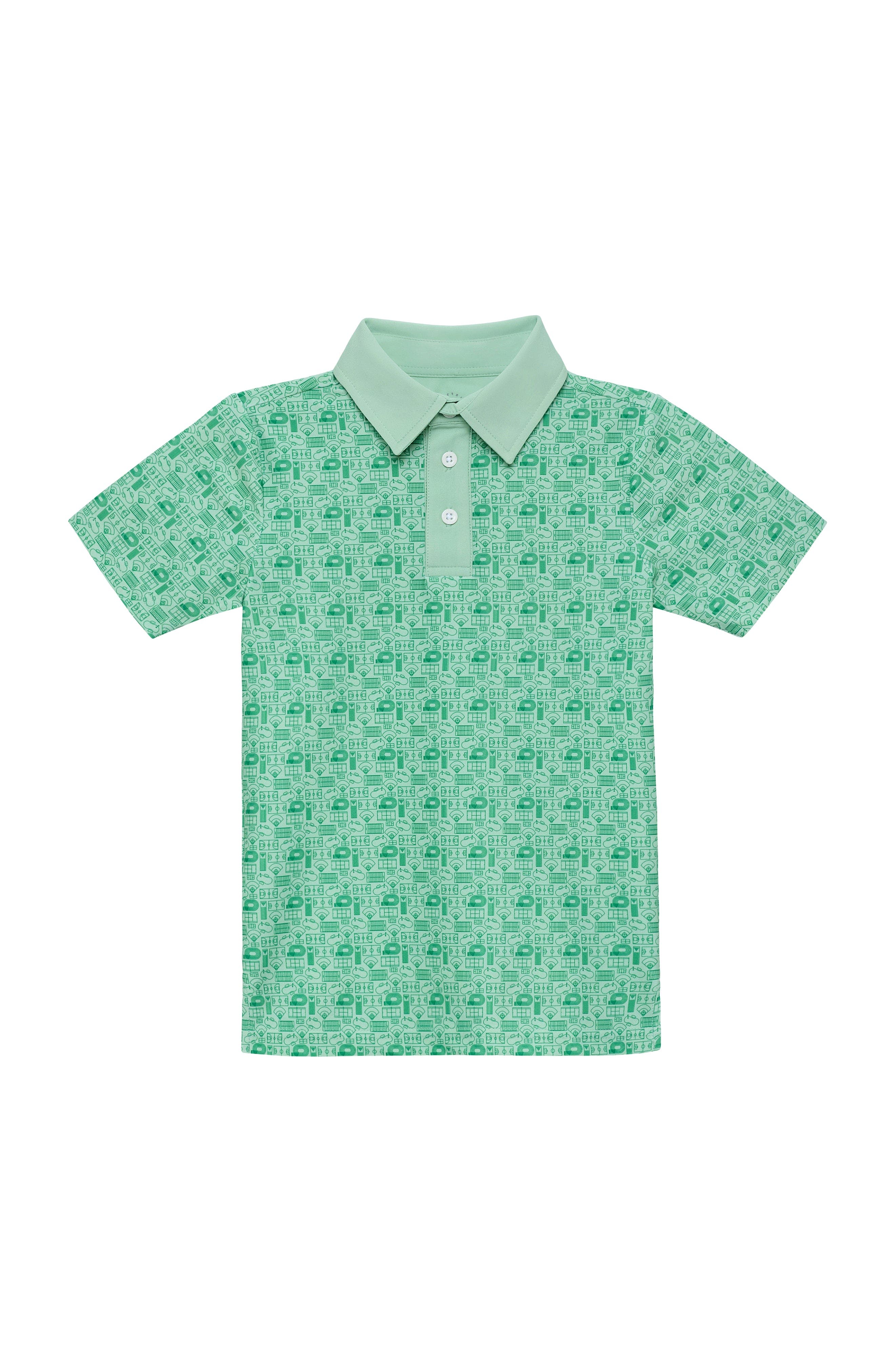 Courtside Kids Boys Polo Shirt In Green