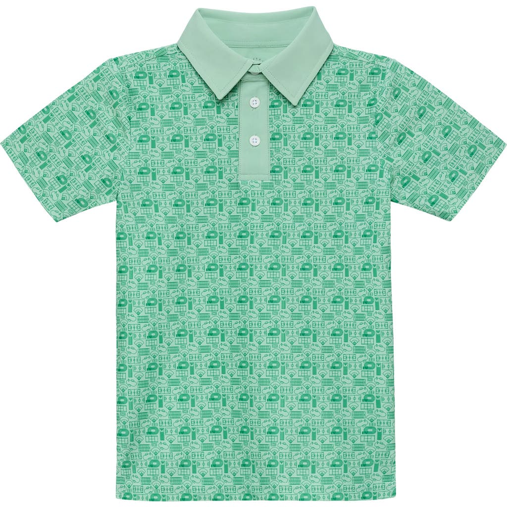Courtside Kids Boys Polo Shirt In Green