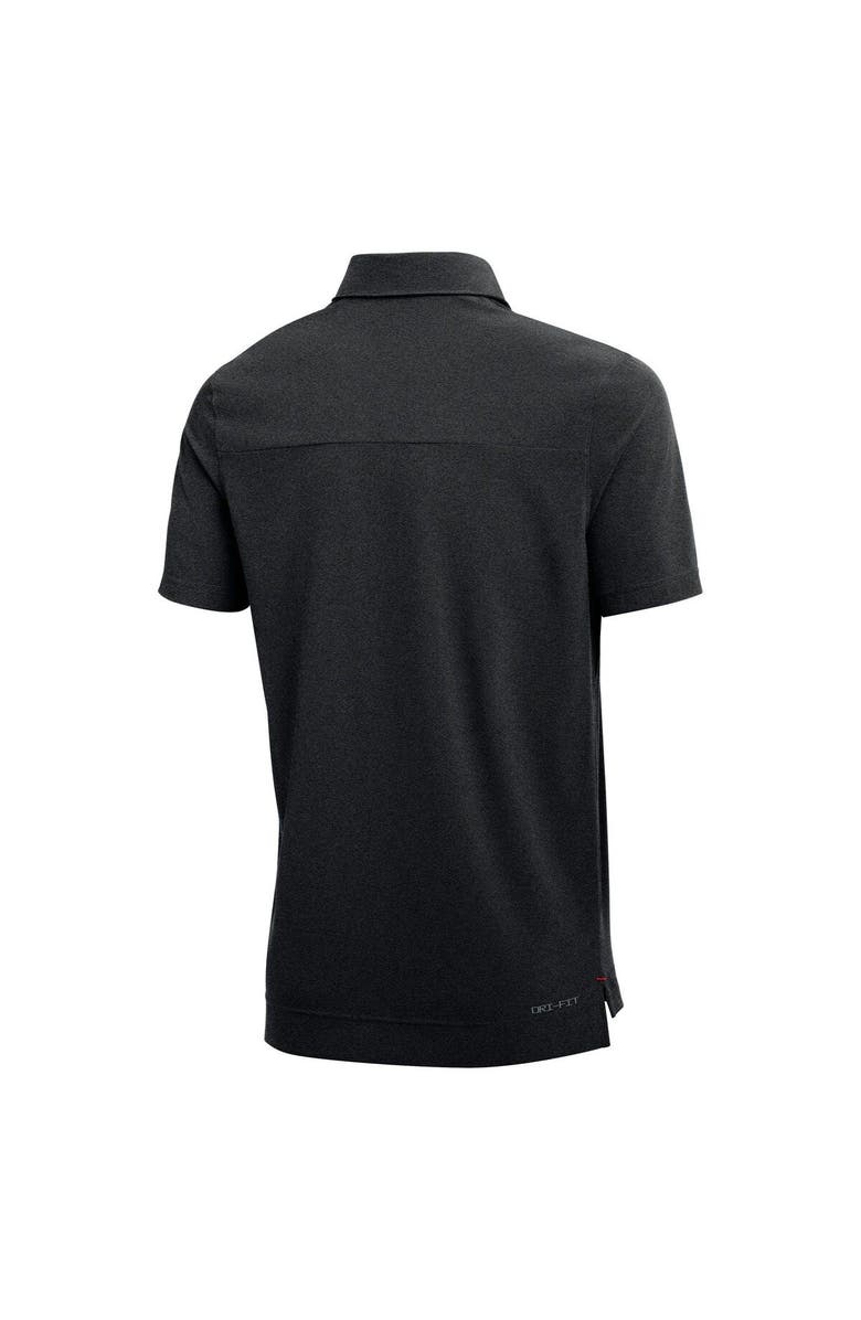 Nike Men's Nike Heathered Black Ohio State Buckeyes 2022 Coach Performance Polo, Alternate, color, 