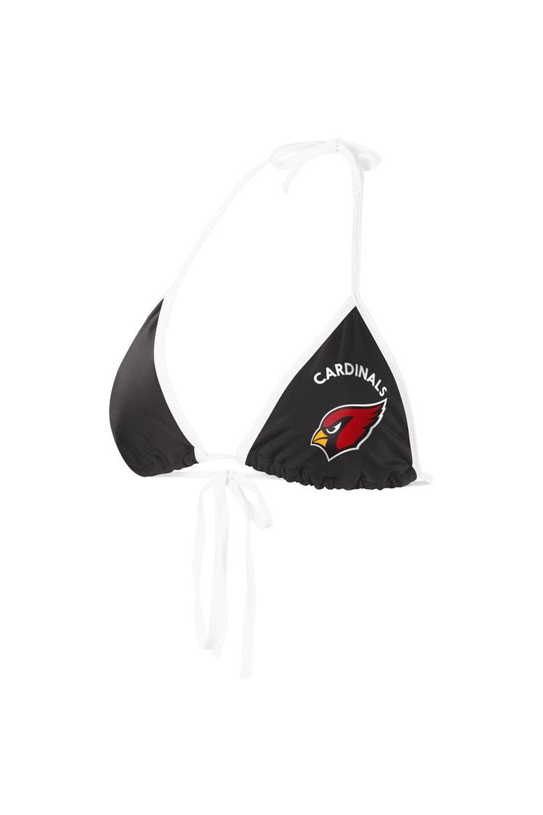 Women's G-III 4Her by Carl Banks Black Arizona Cardinals Perfect Match Bikini Top, Main, color, Black