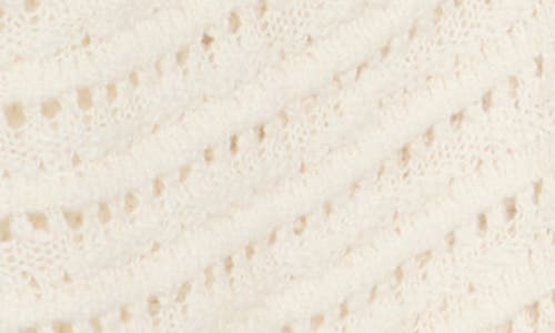 Lucky Brand Textured Cotton Blend Long Cardigan In White