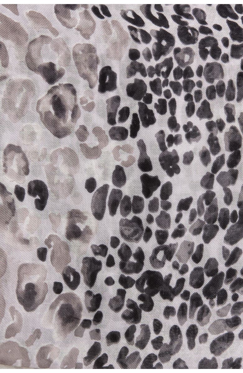 NORDSTROM RACK Frayed Leopard Print Scarf, Alternate, color,