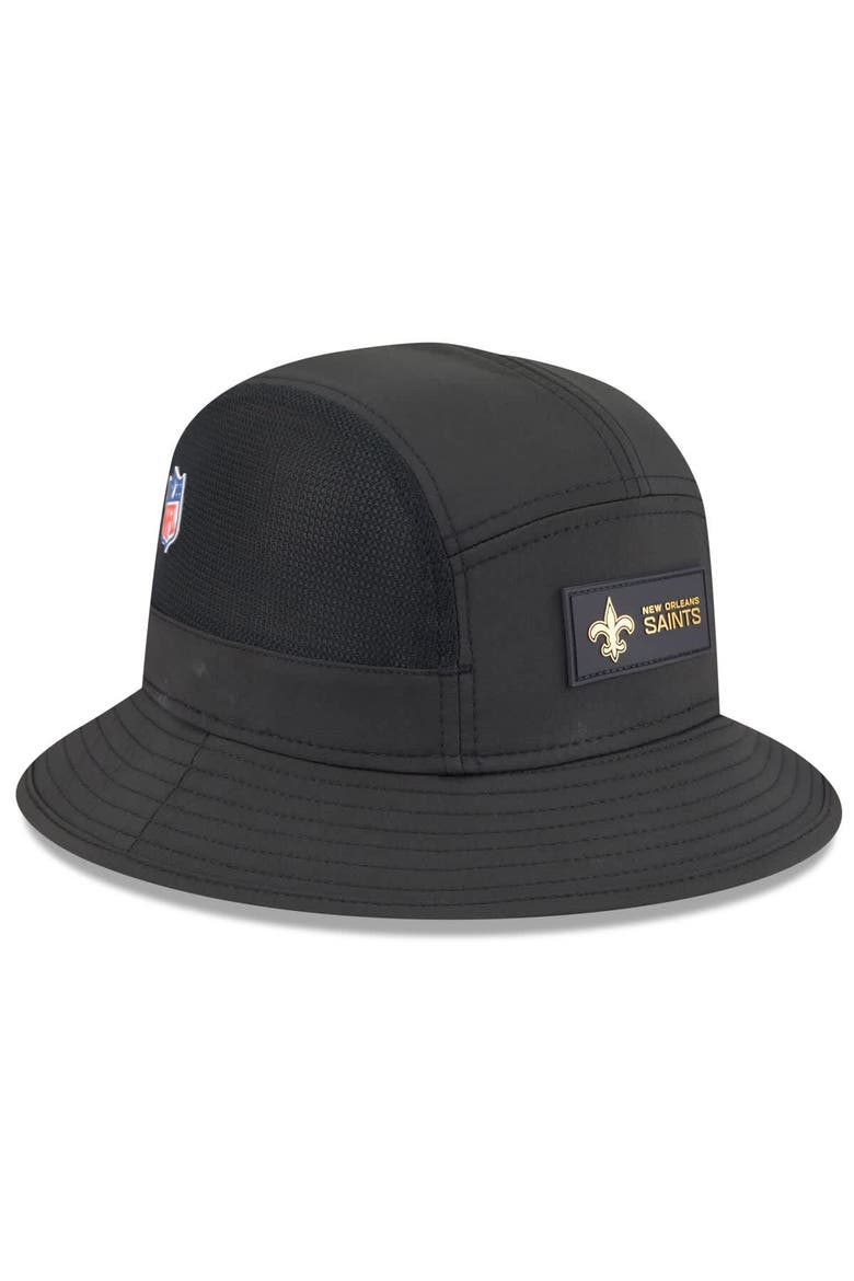 Men's New Era Black New Orleans Saints 2025 Sideline  Bucket Hat, Alternate, color, Black