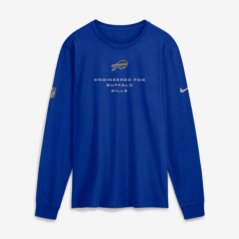 Men's Nike Royal Buffalo Bills Sideline Bold Arch Star Dri-FIT Long Sleeve T-Shirt