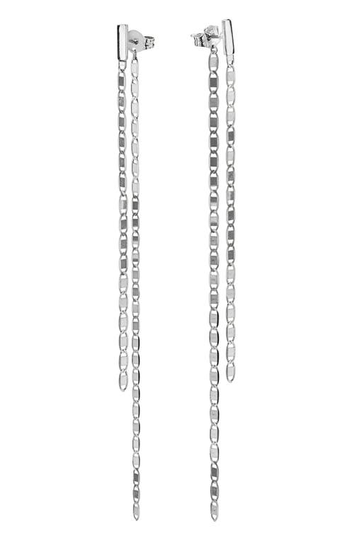 Lana Malibu 14k White Gold Front/back Duster Earrings