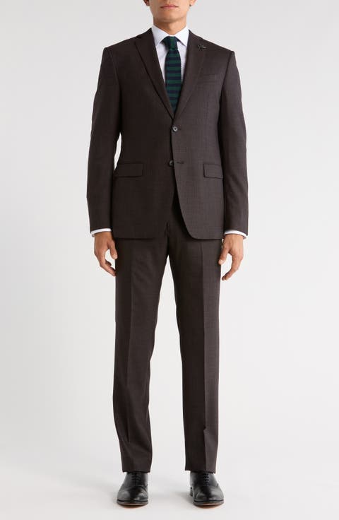 Mini Check Stretch Wool Suit (Regular & Big)