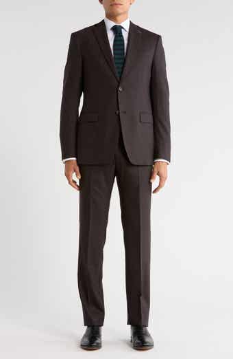John Varvatos Star USA Mini Check Stretch Wool Suit