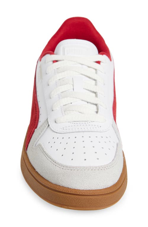 Puma Indoor Og Sneaker In  White-dark Crimson-gum