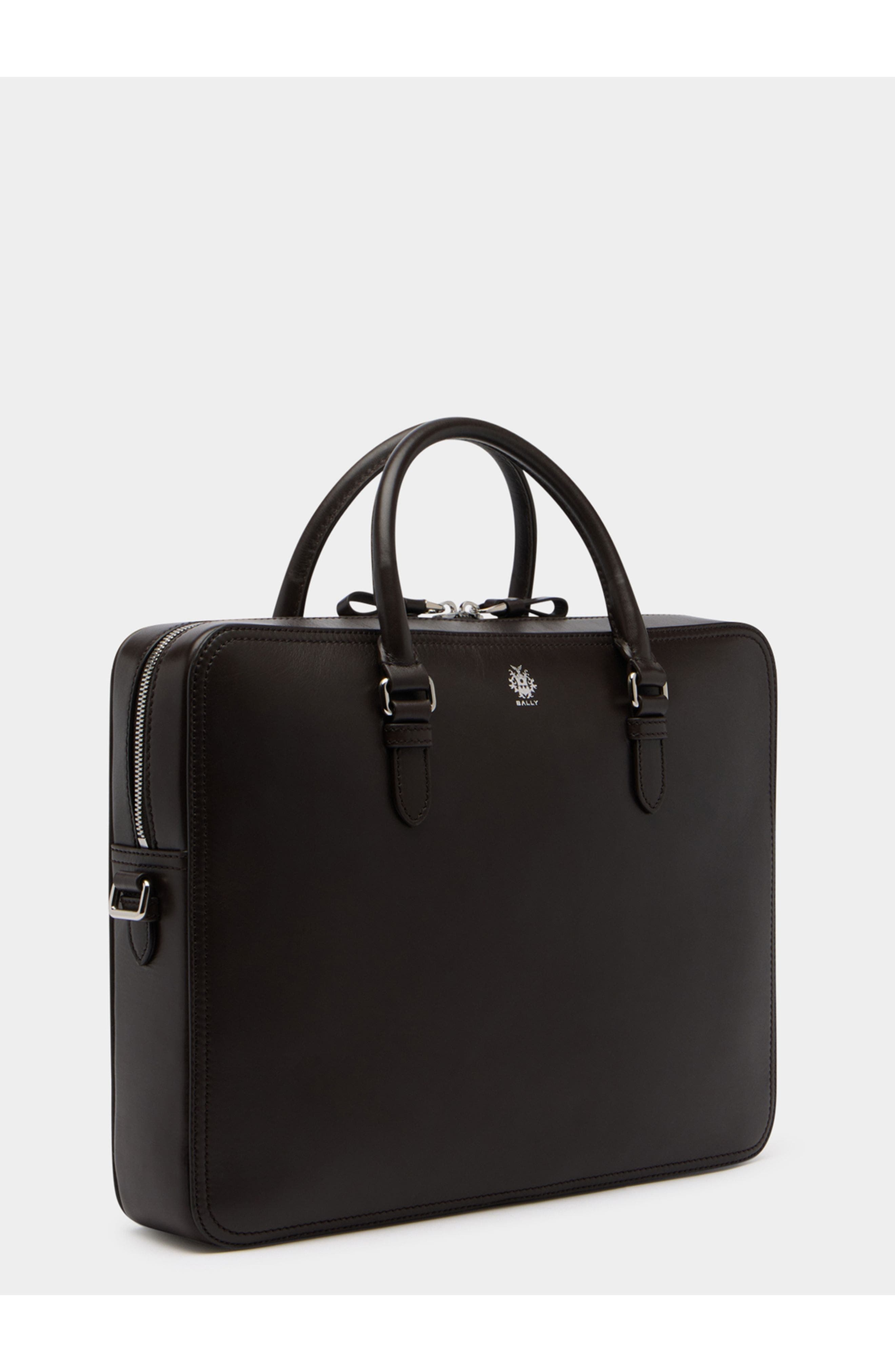 Bally Ray Briefcase, Alternate, color, Brown