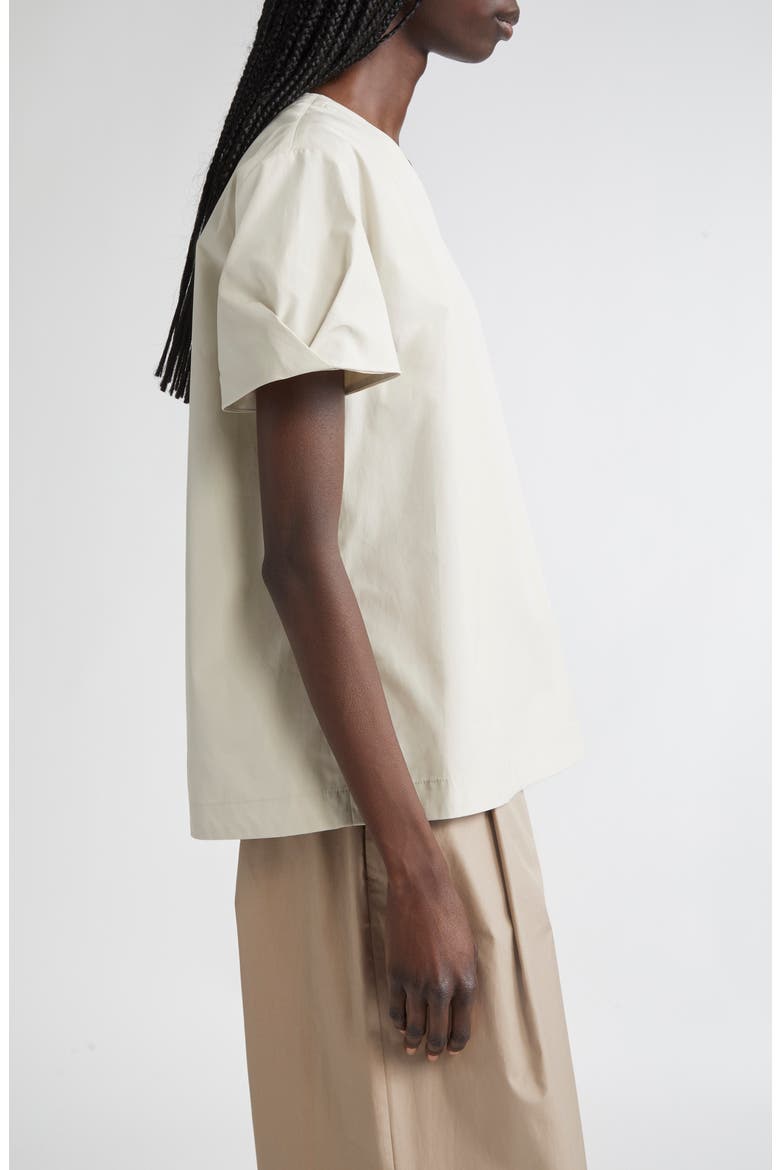 Dahlia Cotton Sateen Top, Alternate, color, SAND