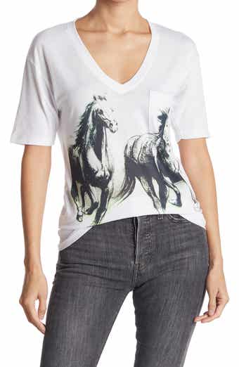GO COUTURE Deep V-Neck Boyfriend Tee