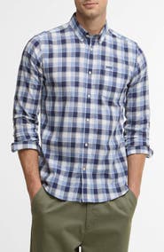 Barbour Harwood Gingham Tailored Fit Button Down Shirt