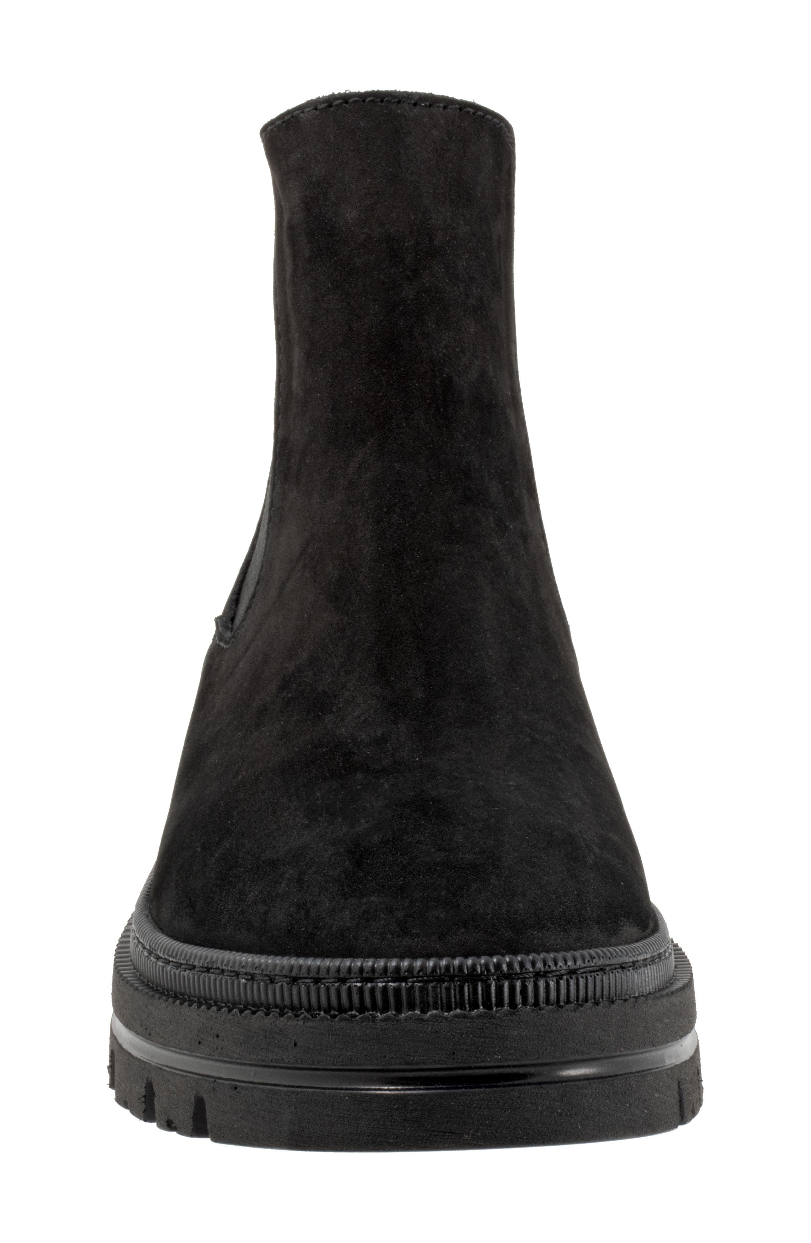 Bueno Darla Lug Chelsea Boot, Alternate, color, Black Nubuck