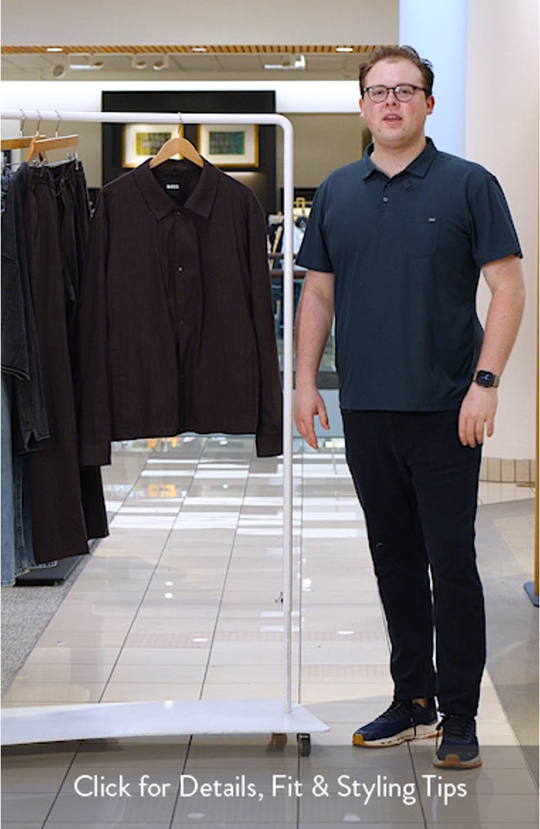 Carper Linen Blend Shirt Jacket, sales video thumbnail