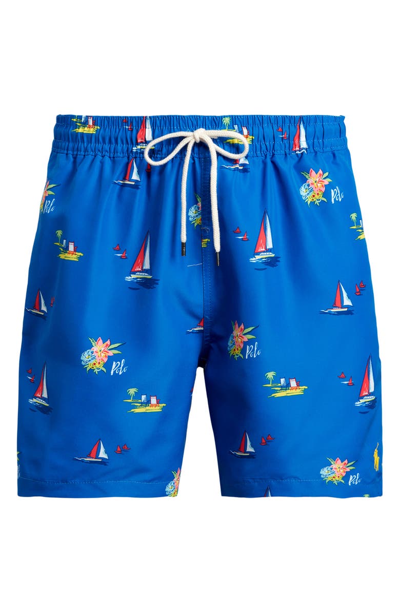 Polo Ralph Lauren Print Swim Trunks, Alternate, color, 