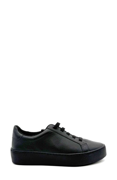 Shop Chelsea Crew Meloni Low Top Sneaker In Black Leather