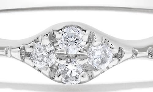 H.j. Namdar 14k White Gold Diamond Marquise Band Stackable Ring In White