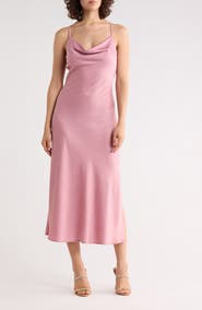 WEST K Hammered Satin Slipdress