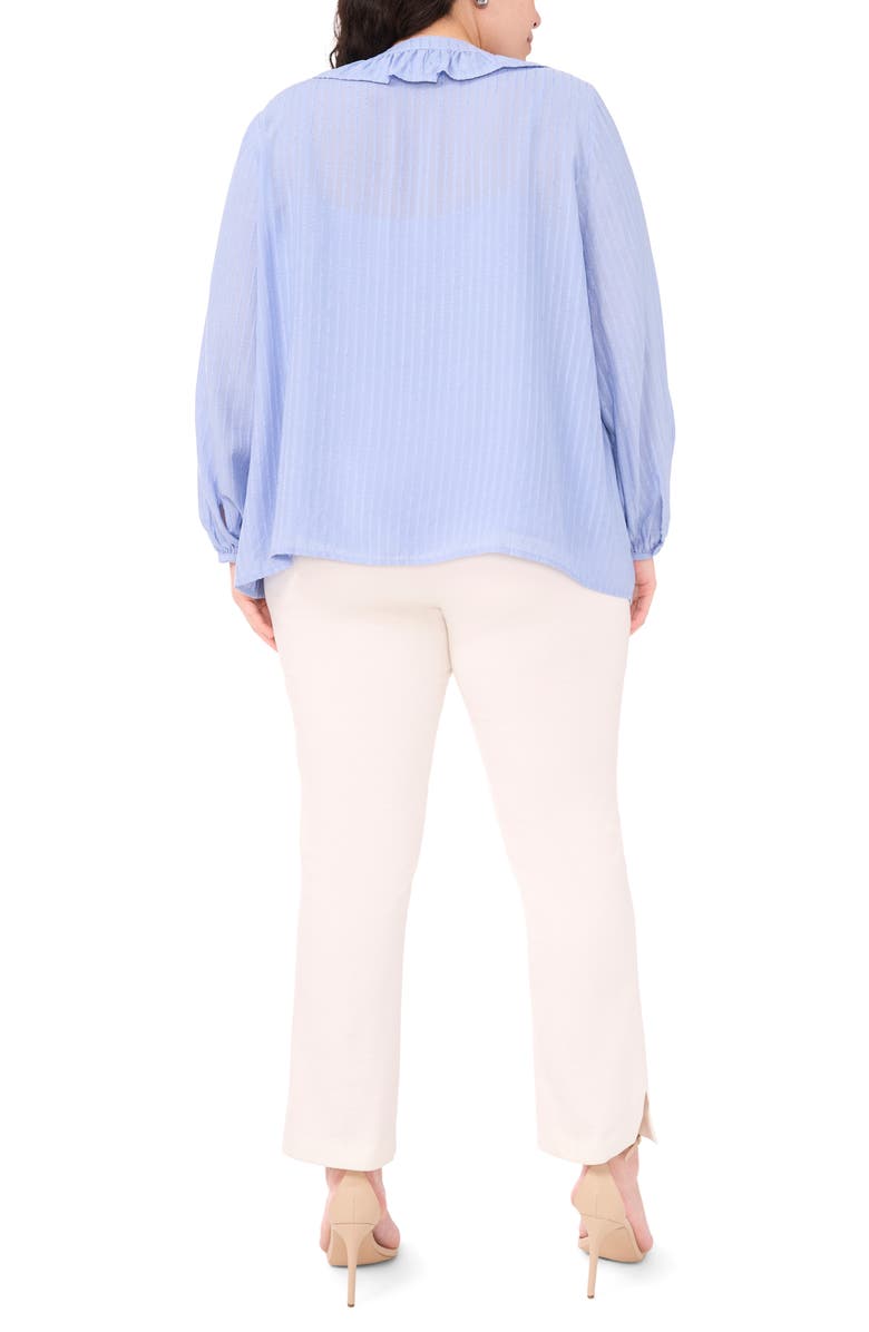 Halogen<sup>®</sup> Ruffle Placket Button-Up Shirt, Alternate, color, Forever Blue