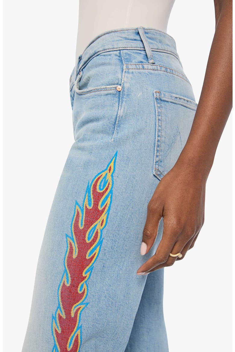 The Saloon Sneak High Rise Straight Leg Jeans, Alternate, color, BUM A SMOKE