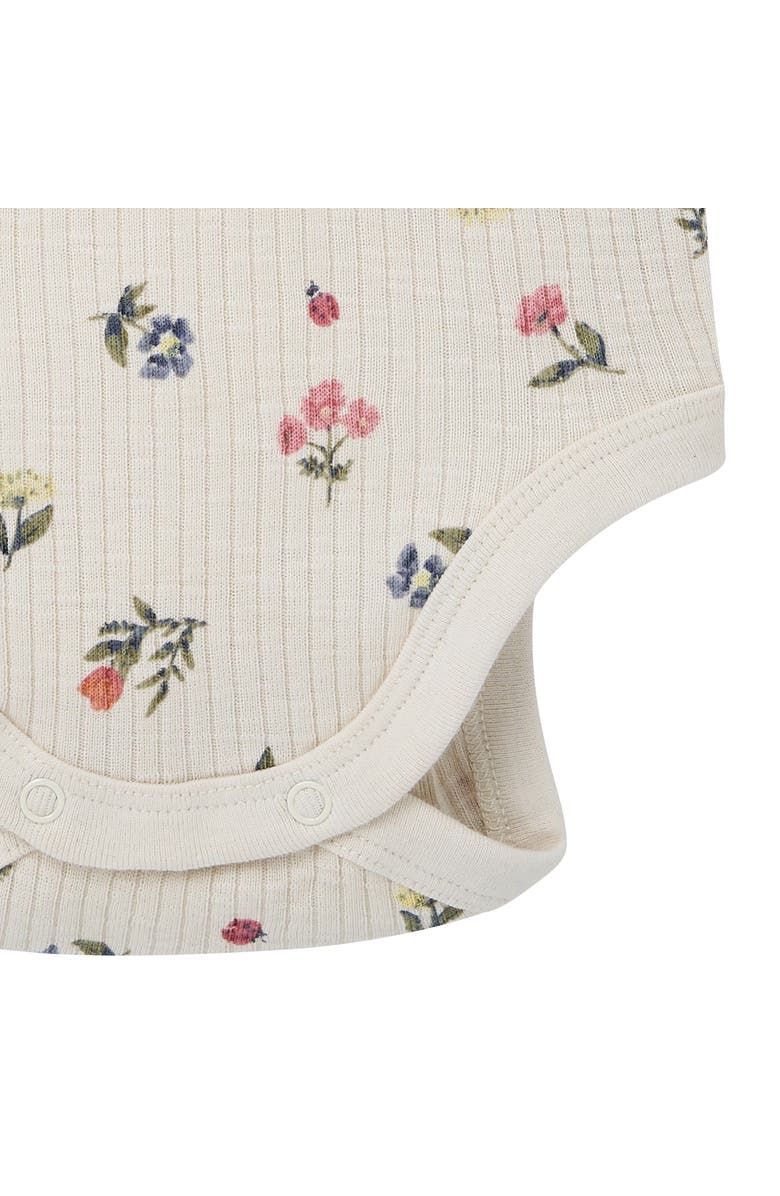 Modern Moments<sup>™</sup> by Gerber Bodysuit and Shorties 4-piece Set, Alternate, color, Beige Garden