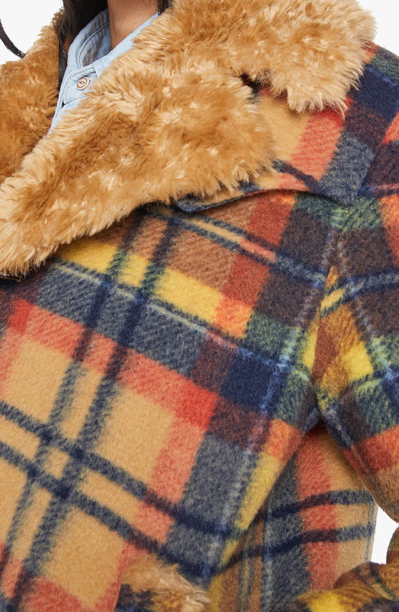 MOTHER The After School Special Jacket with Faux Fur Lining, Alternate, color, Strike A Chord