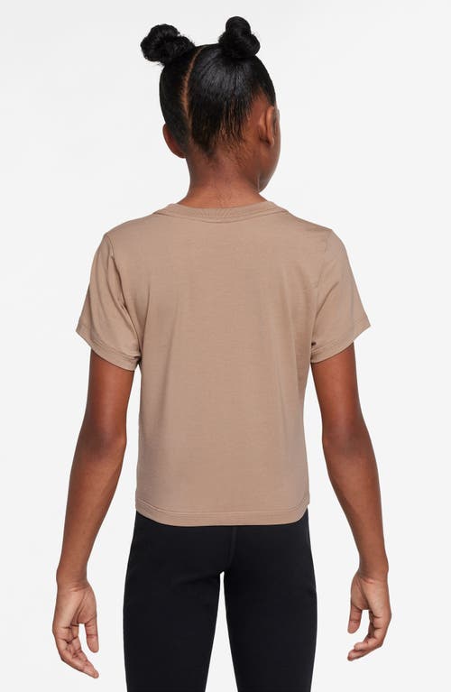 Nike Kids' Sportswear Crop T-shirt In Neutral