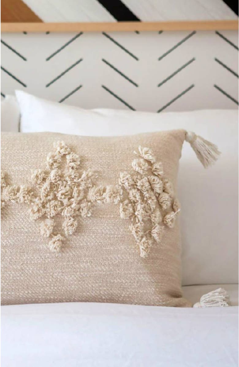 Bit of Meraki Viha Throw Pillow - Cover, Alternate, color, Natural
