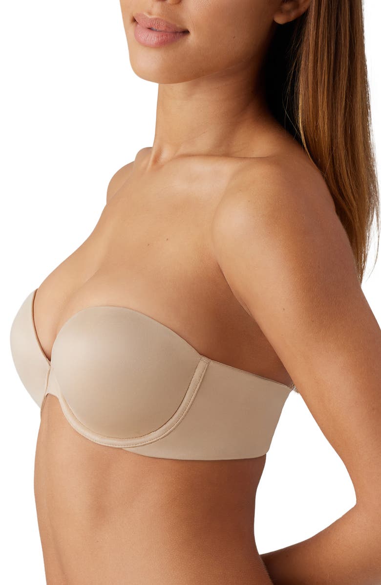 b.tempt'd by Wacoal Future Foundation Underwire Strapless Push-Up Bra, Alternate, color, Au Natural