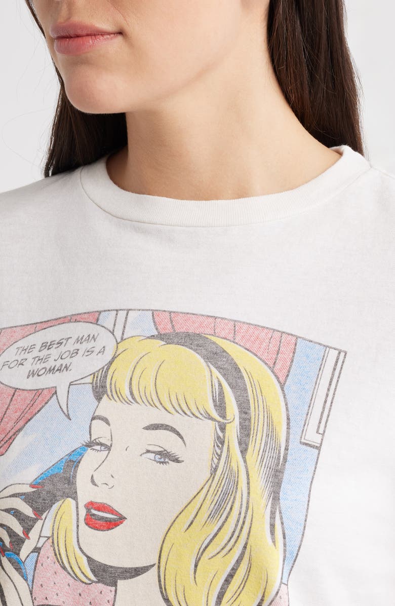 Re/Done The Job Classic Graphic T-Shirt, Alternate, color, Vintage White