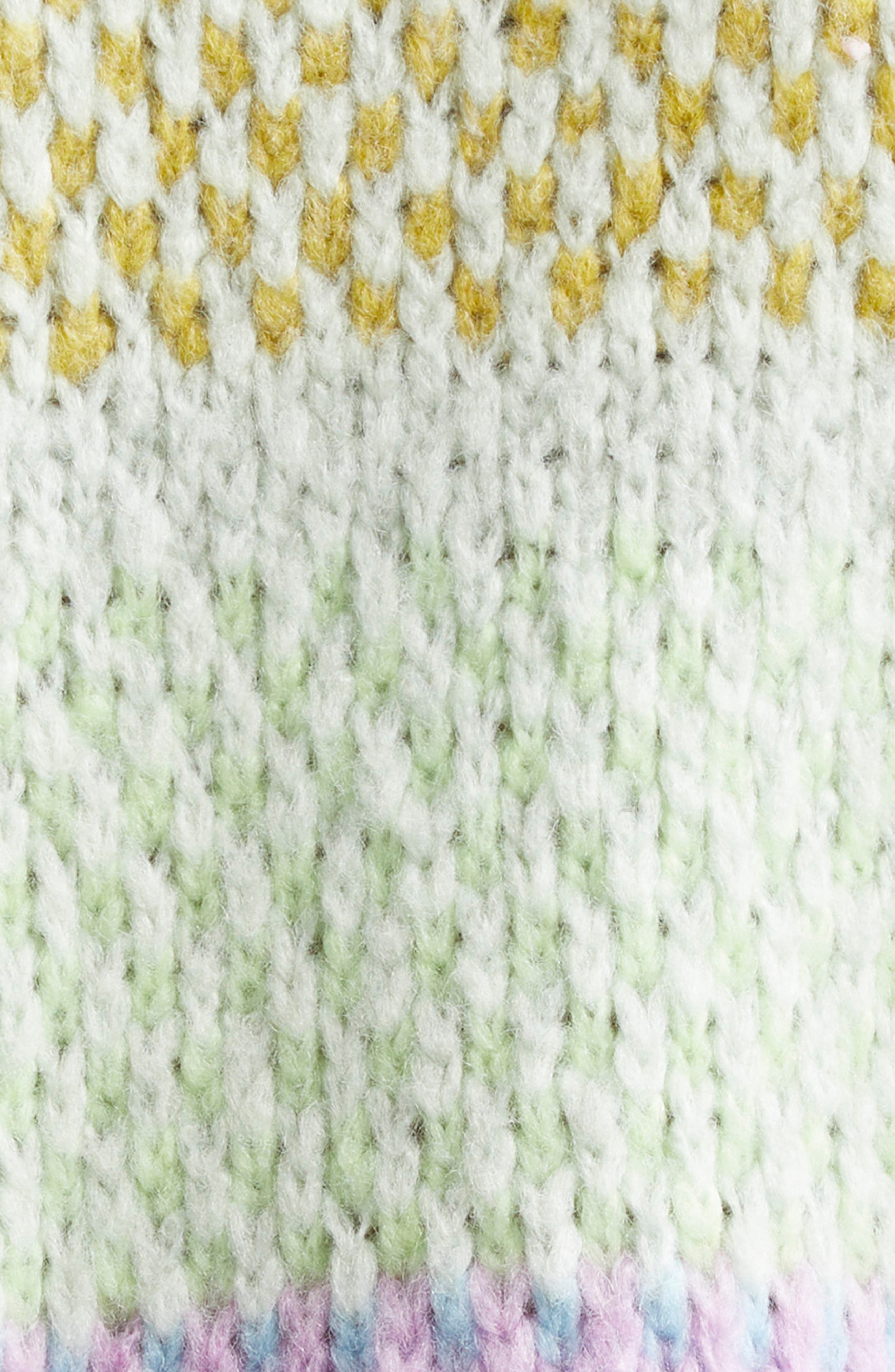 Caspar Ombré Stripe Crewneck Sweater