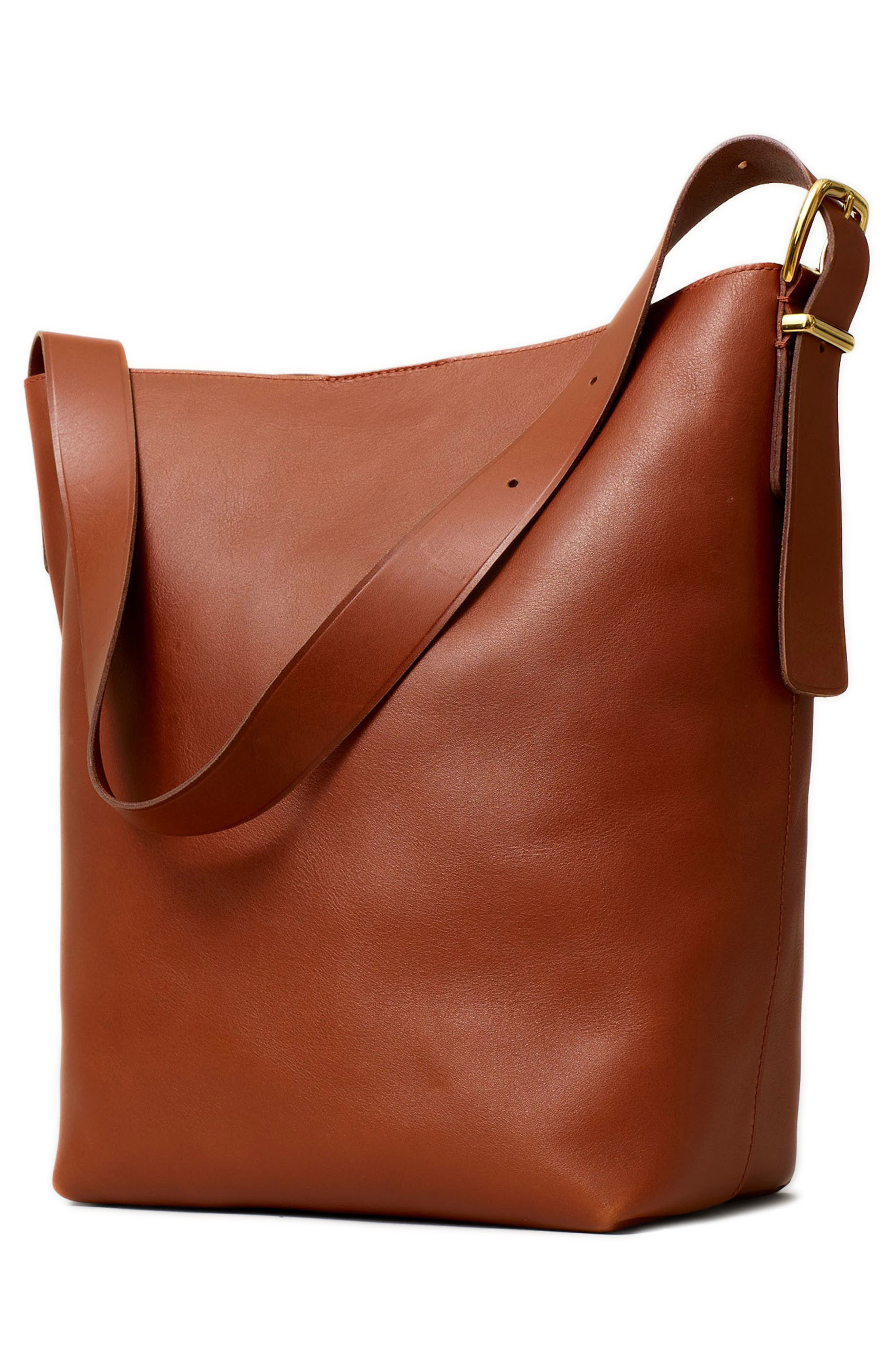 The Essential Bucket Tote (Nordstrom Exclusive), Alternate, color, WARM CINNAMON