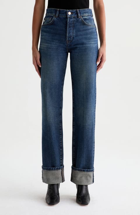 Sydney High Waist Relaxed Straight Leg Jeans