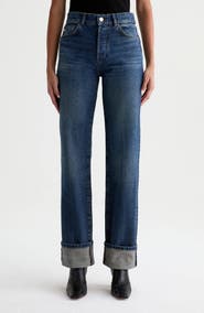 AG Sydney High Waist Relaxed Straight Leg Jeans