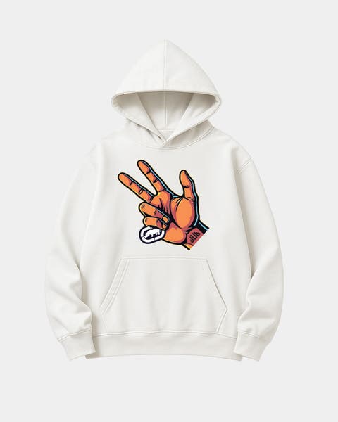 Three Point Hand Hoodie