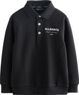 smALLSAINTS by ALLSAINTS Kids' Underground Logo Graphic Polo Sweatshirt