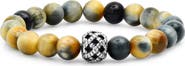 STEELTIME Men's Tiger Eye Stretch Bracelet