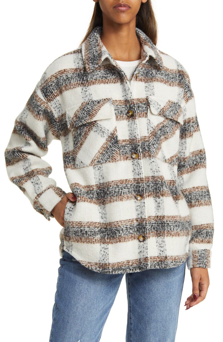 Thread & Supply Plaid Shacket, Alternate, color,