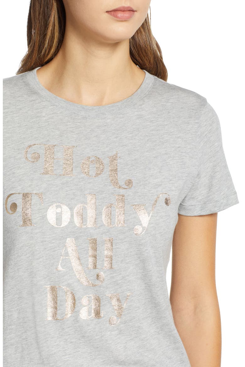 Short Sleeve Graphic Tee, Alternate, color, GREY- GOLD HOT TODDY