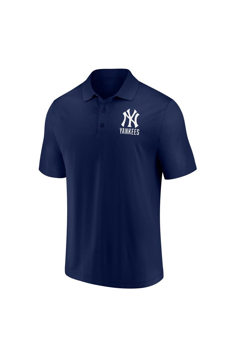 FANATICS Men's Fanatics Branded Navy/White New York Yankees Two-Pack Logo Lockup Polo Set, Alternate, color, Navy