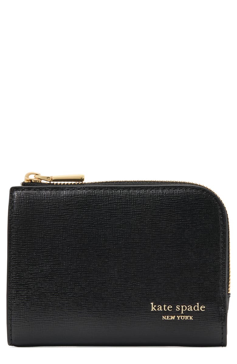 Kate Spade New York small devin saffiano leather card case, Main, color,