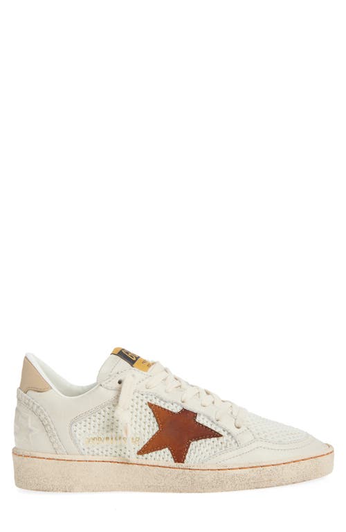 Golden Goose Ball Star Sneaker In Animal Print