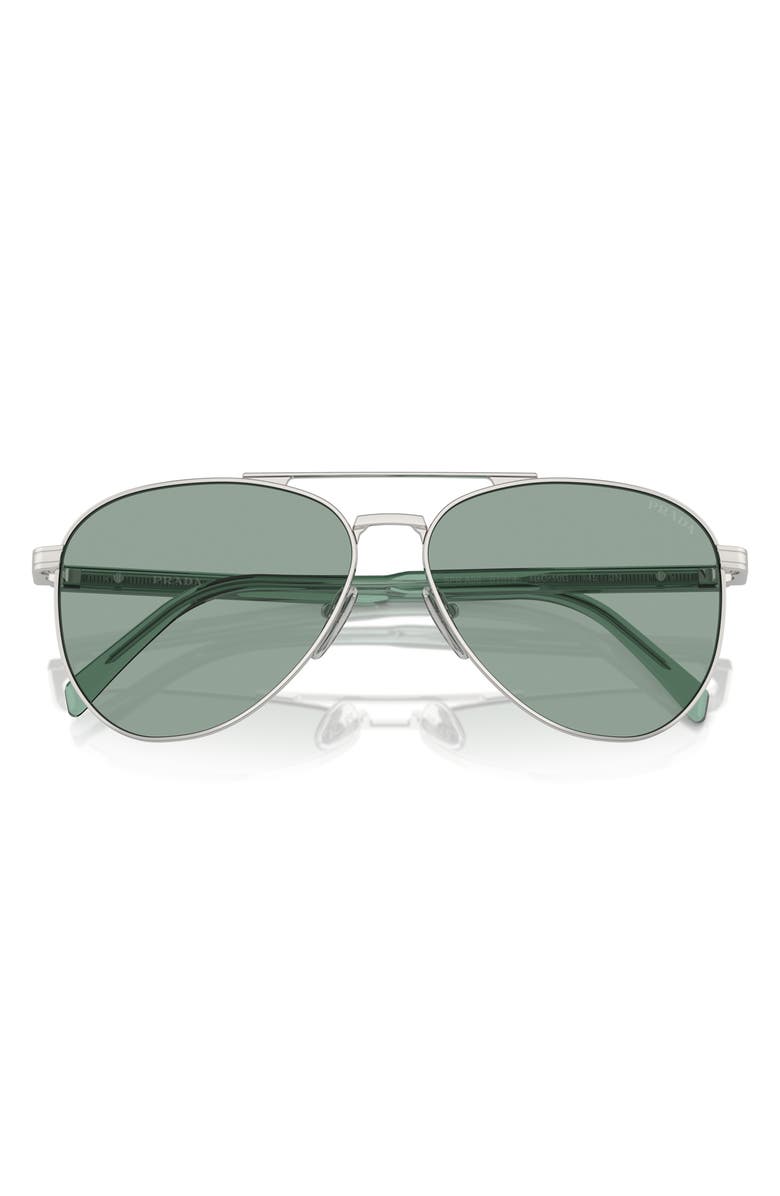 Prada 61mm Pilot Sunglasses, Main, color,