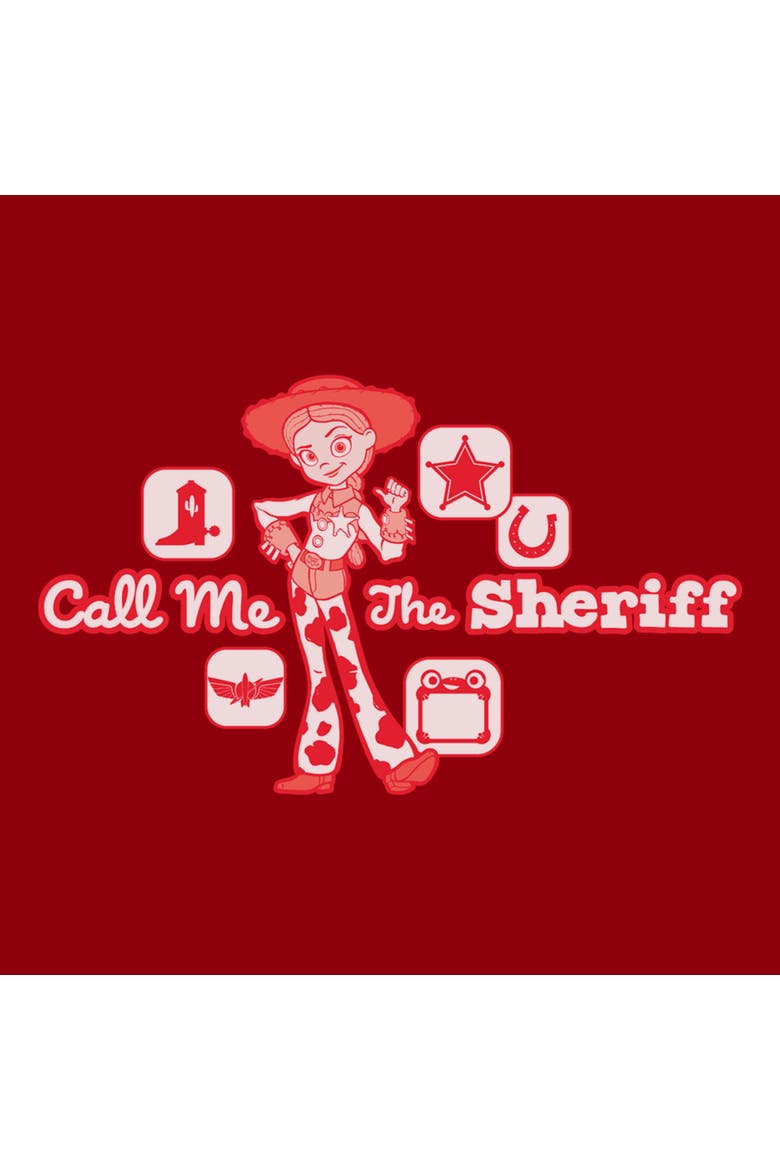 Men's Toy Story 5 Call Me The Sheriff  Graphic T-Shirt, Alternate, color, Cardinal