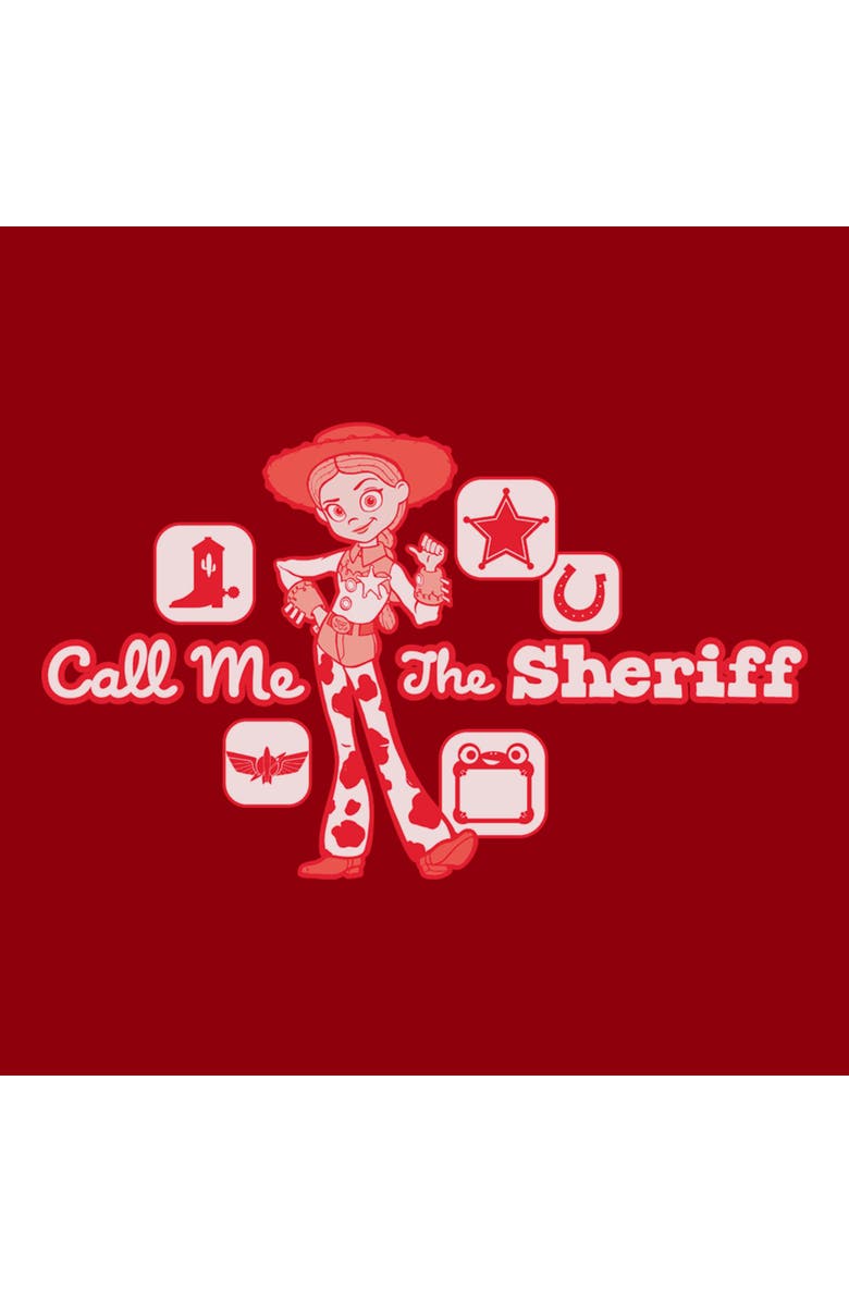 Toy Story 5 Men's Toy Story 5 Call Me The Sheriff Graphic T-Shirt, Alternate, color, Cardinal