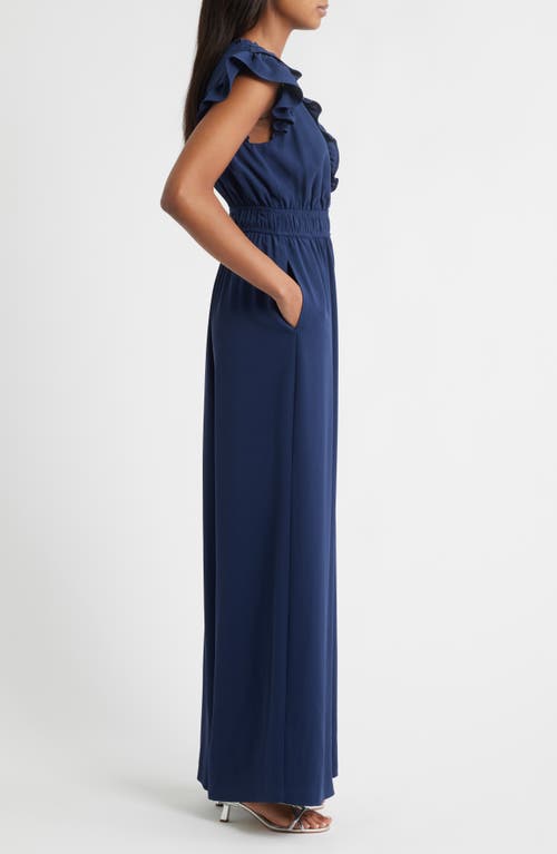 Vince Camuto Ruffle Neck Jumpsuit