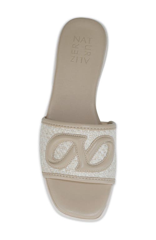 Naturalizer Genevieve Slide Sandal In Eggshell/coastal Tan